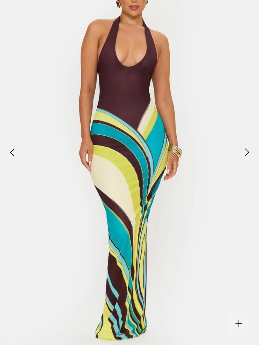 ISOLA MAXI DRESS
Swirl print maxi dress